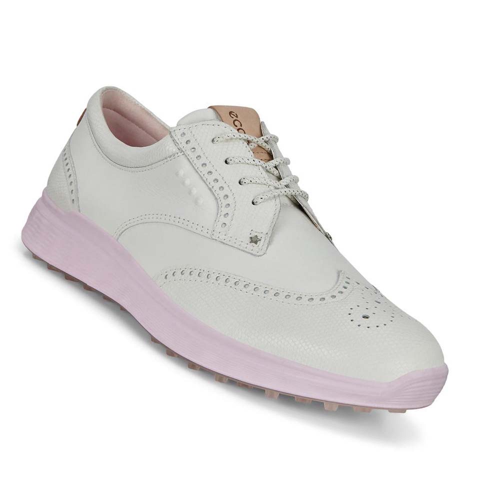 Dámské Golfové Boty Ecco Spikeless S-classic Bílé | CZ 133PJJ